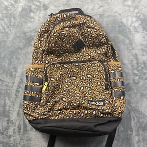 Adidas Classic 3 Stripes Cheetah Print Backpack Large